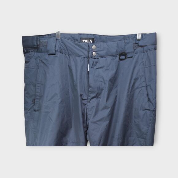 Mens TSLA Blue 100% Polyester Insulated Snow Pants Size 2XL - Picture 2 of 6